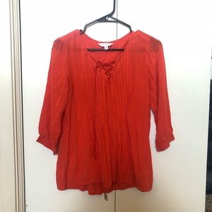 Charming Charlie Coral Blouse